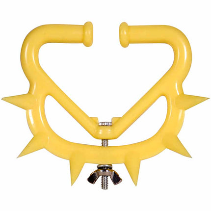Destetador grande, amarillo con tornillo de acero inoxidable