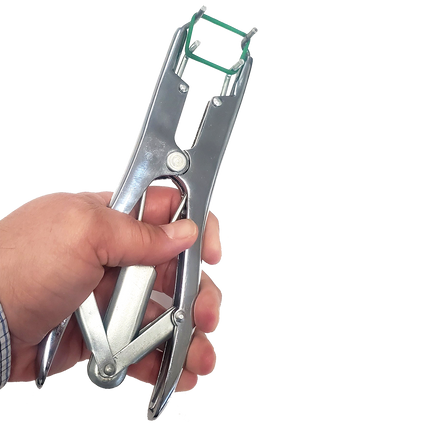 Applicatore di anelli di castrazione in acciaio inox per impieghi gravosi