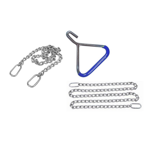 veterinary calving chain handle set