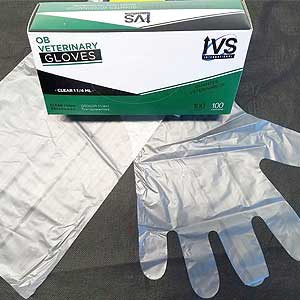 Clear Shoulder-Length OB Glove 1-1/4 ML