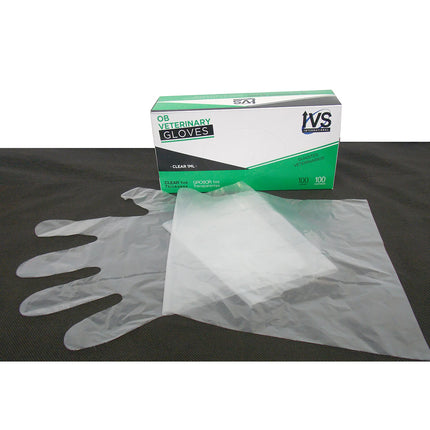 Guante OB transparente hasta el hombro 1ML (caja de 100)