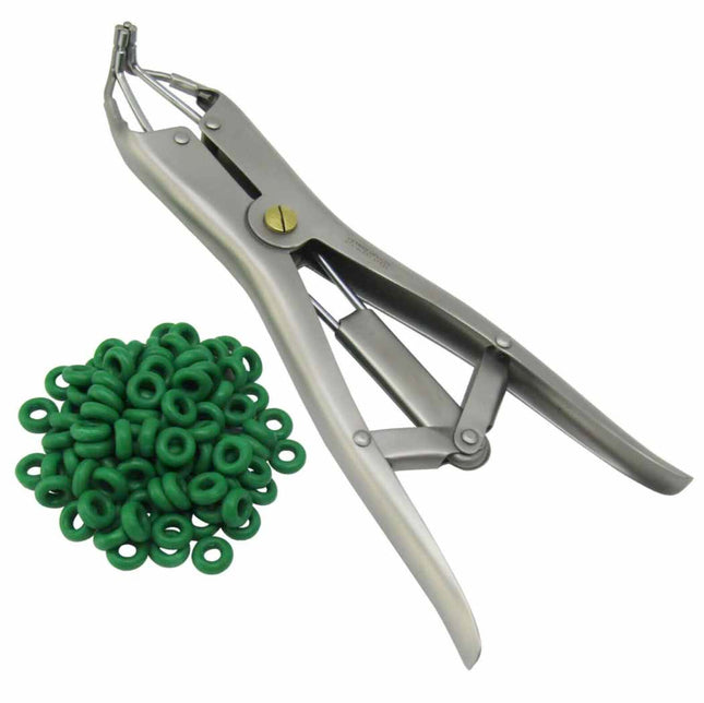 Aplicador metálico de anillos de castración<span> </span>