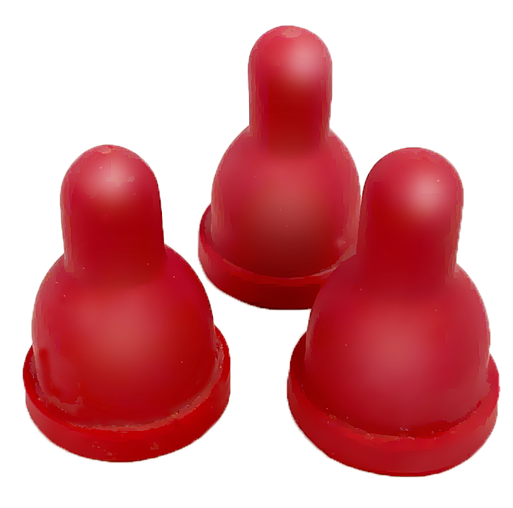 Roter Gumminippel für Lämmer, für Futtereimer für Lämmer, 3er-Pack