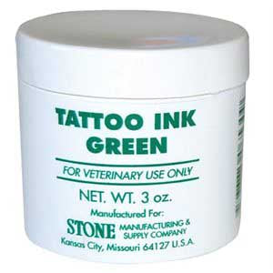 Stone Tattoo Ink, Green 3 oz