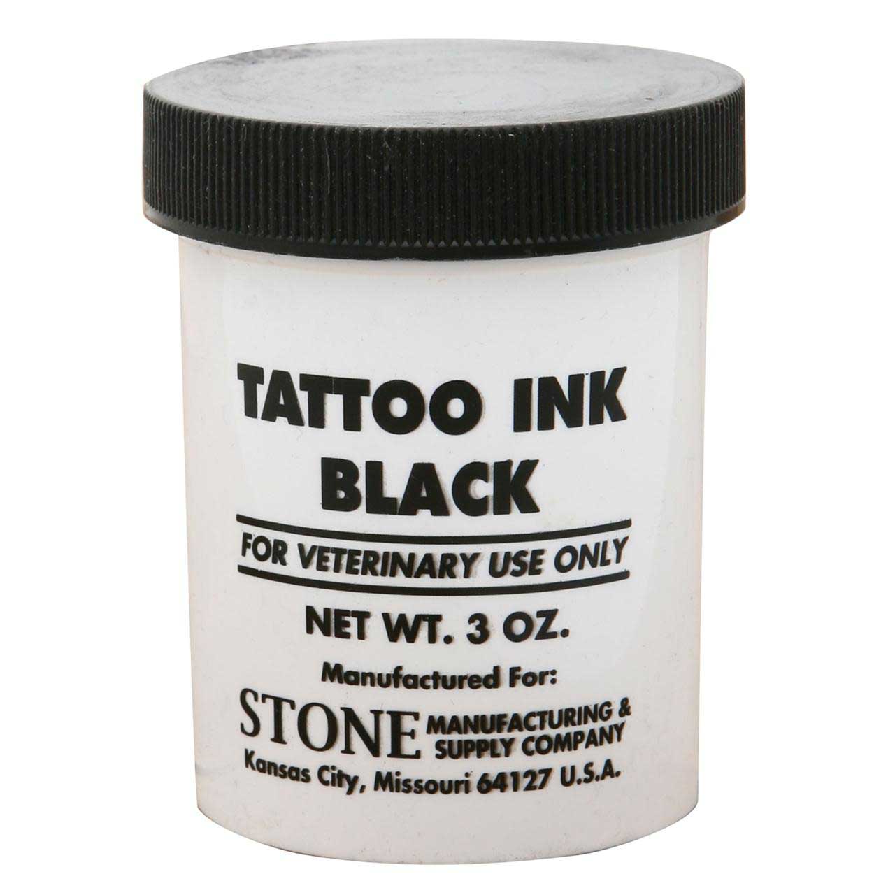 Encre de tatouage Stone, noire 3 oz